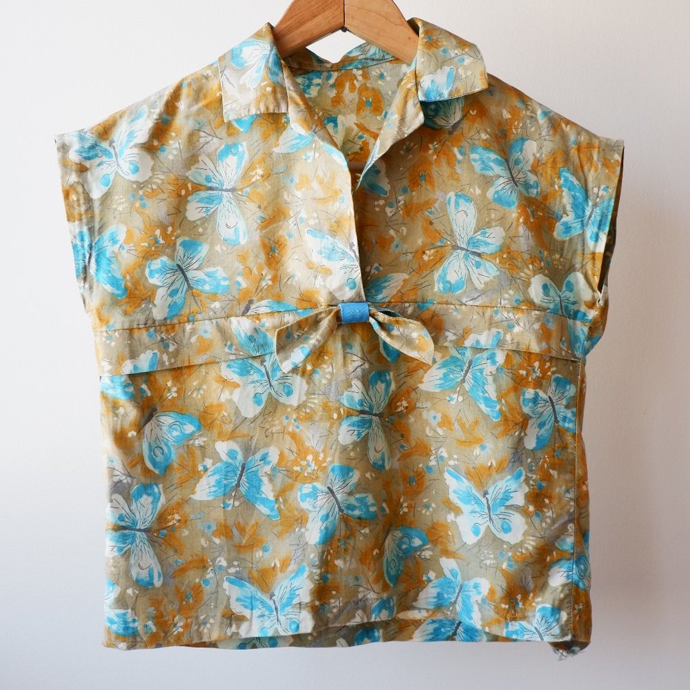 Vintage Butterfly Blouse - 60s